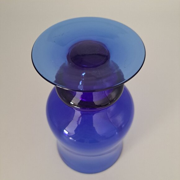Nancy Calhoun Sapphire Blue Water Goblet - Picture 6 of 10
